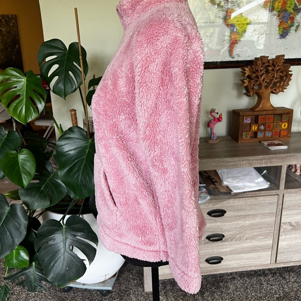 The Children's Place Plush Half-Zip Turtleneck Sweater - Pink - Picture 3 of 7